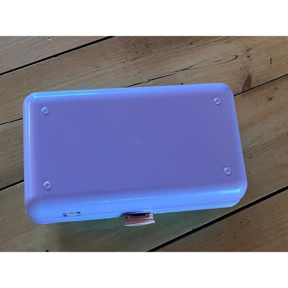 Caboodles on the go girl Seafoam green and purple make up case. travel. - Picture 5 of 5